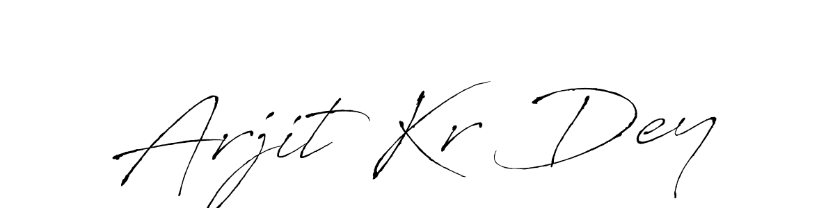 Make a beautiful signature design for name Arjit Kr Dey. With this signature (Antro_Vectra) style, you can create a handwritten signature for free. Arjit Kr Dey signature style 6 images and pictures png