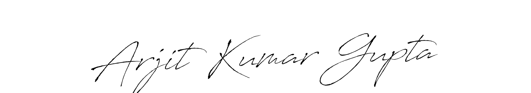 Make a beautiful signature design for name Arjit Kumar Gupta. With this signature (Antro_Vectra) style, you can create a handwritten signature for free. Arjit Kumar Gupta signature style 6 images and pictures png