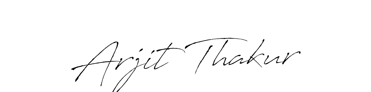 How to make Arjit Thakur name signature. Use Antro_Vectra style for creating short signs online. This is the latest handwritten sign. Arjit Thakur signature style 6 images and pictures png