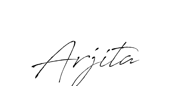 Make a beautiful signature design for name Arjita. With this signature (Antro_Vectra) style, you can create a handwritten signature for free. Arjita signature style 6 images and pictures png