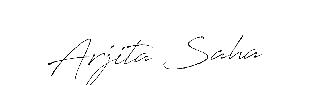 Design your own signature with our free online signature maker. With this signature software, you can create a handwritten (Antro_Vectra) signature for name Arjita Saha. Arjita Saha signature style 6 images and pictures png