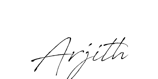 Design your own signature with our free online signature maker. With this signature software, you can create a handwritten (Antro_Vectra) signature for name Arjith. Arjith signature style 6 images and pictures png