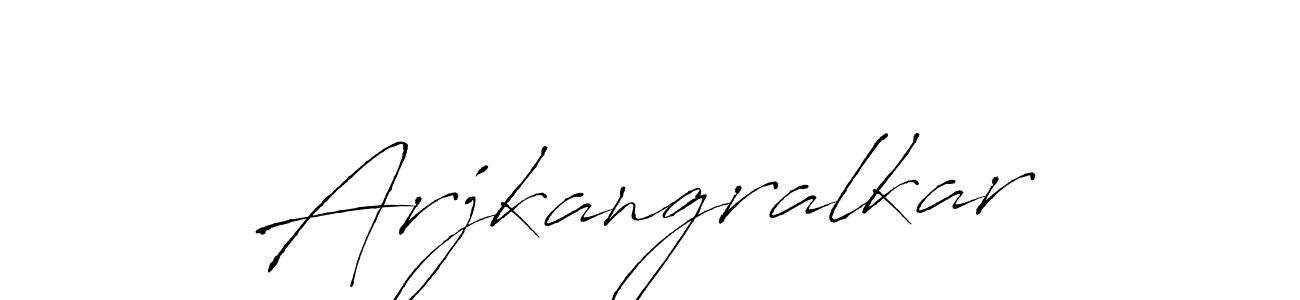 Make a beautiful signature design for name Arjkangralkar. With this signature (Antro_Vectra) style, you can create a handwritten signature for free. Arjkangralkar signature style 6 images and pictures png