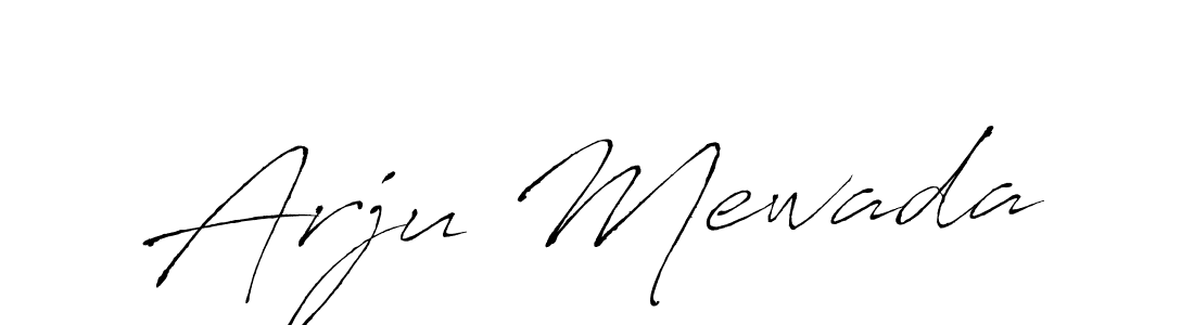 Create a beautiful signature design for name Arju Mewada. With this signature (Antro_Vectra) fonts, you can make a handwritten signature for free. Arju Mewada signature style 6 images and pictures png