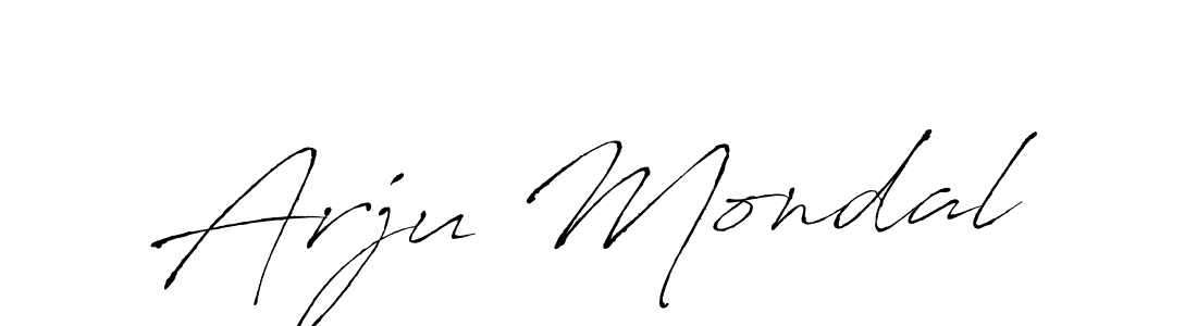 The best way (Antro_Vectra) to make a short signature is to pick only two or three words in your name. The name Arju Mondal include a total of six letters. For converting this name. Arju Mondal signature style 6 images and pictures png