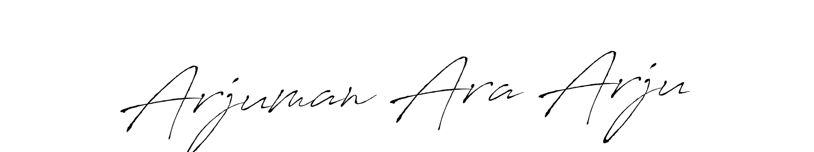 It looks lik you need a new signature style for name Arjuman Ara Arju. Design unique handwritten (Antro_Vectra) signature with our free signature maker in just a few clicks. Arjuman Ara Arju signature style 6 images and pictures png