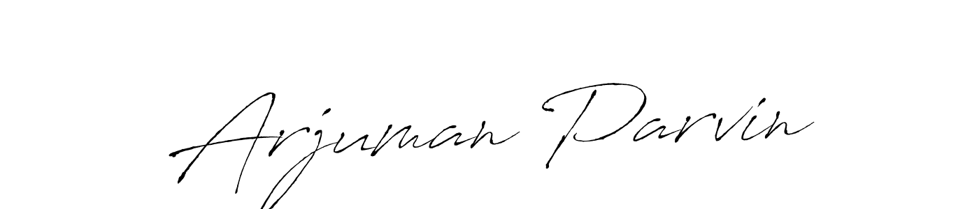 How to make Arjuman Parvin signature? Antro_Vectra is a professional autograph style. Create handwritten signature for Arjuman Parvin name. Arjuman Parvin signature style 6 images and pictures png
