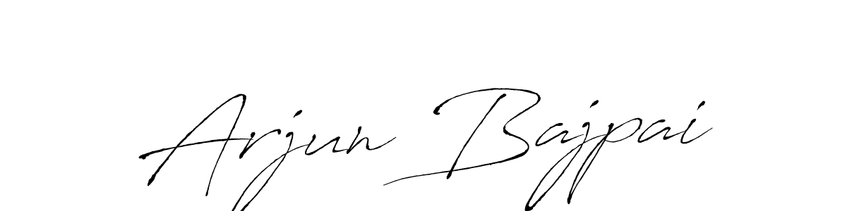 Make a beautiful signature design for name Arjun Bajpai. With this signature (Antro_Vectra) style, you can create a handwritten signature for free. Arjun Bajpai signature style 6 images and pictures png