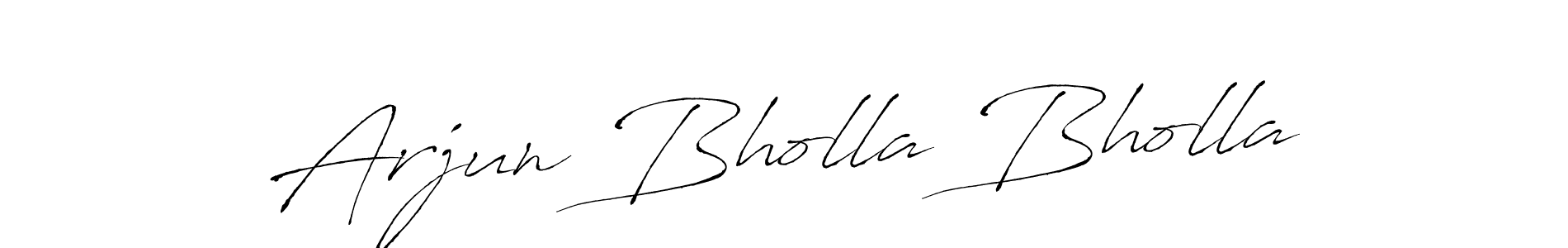 Make a short Arjun Bholla Bholla signature style. Manage your documents anywhere anytime using Antro_Vectra. Create and add eSignatures, submit forms, share and send files easily. Arjun Bholla Bholla signature style 6 images and pictures png