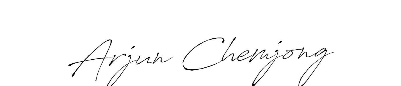 if you are searching for the best signature style for your name Arjun Chemjong. so please give up your signature search. here we have designed multiple signature styles  using Antro_Vectra. Arjun Chemjong signature style 6 images and pictures png