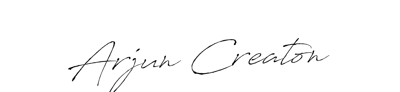 Also we have Arjun Creaton name is the best signature style. Create professional handwritten signature collection using Antro_Vectra autograph style. Arjun Creaton signature style 6 images and pictures png