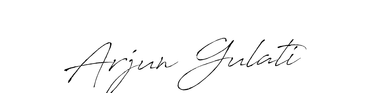 The best way (Antro_Vectra) to make a short signature is to pick only two or three words in your name. The name Arjun Gulati include a total of six letters. For converting this name. Arjun Gulati signature style 6 images and pictures png