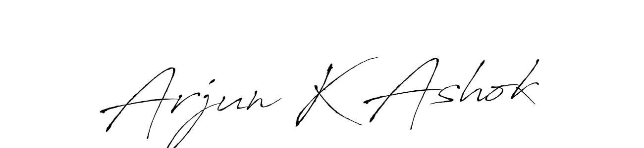 It looks lik you need a new signature style for name Arjun K Ashok. Design unique handwritten (Antro_Vectra) signature with our free signature maker in just a few clicks. Arjun K Ashok signature style 6 images and pictures png