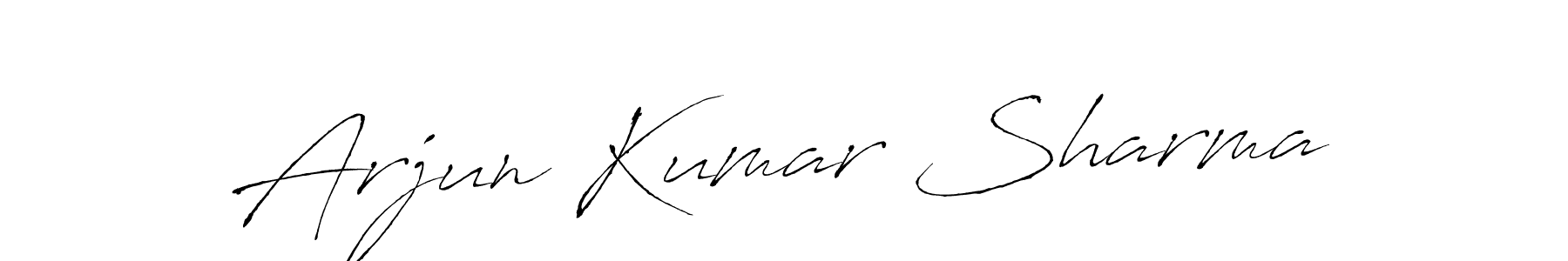 Create a beautiful signature design for name Arjun Kumar Sharma. With this signature (Antro_Vectra) fonts, you can make a handwritten signature for free. Arjun Kumar Sharma signature style 6 images and pictures png