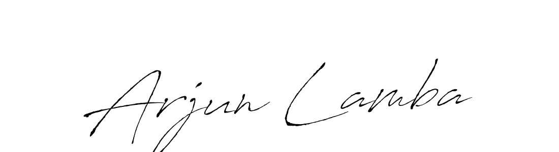 Use a signature maker to create a handwritten signature online. With this signature software, you can design (Antro_Vectra) your own signature for name Arjun Lamba. Arjun Lamba signature style 6 images and pictures png