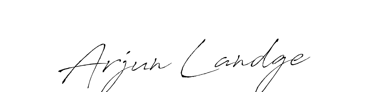You should practise on your own different ways (Antro_Vectra) to write your name (Arjun Landge) in signature. don't let someone else do it for you. Arjun Landge signature style 6 images and pictures png