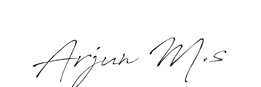 Once you've used our free online signature maker to create your best signature Antro_Vectra style, it's time to enjoy all of the benefits that Arjun M.s name signing documents. Arjun M.s signature style 6 images and pictures png