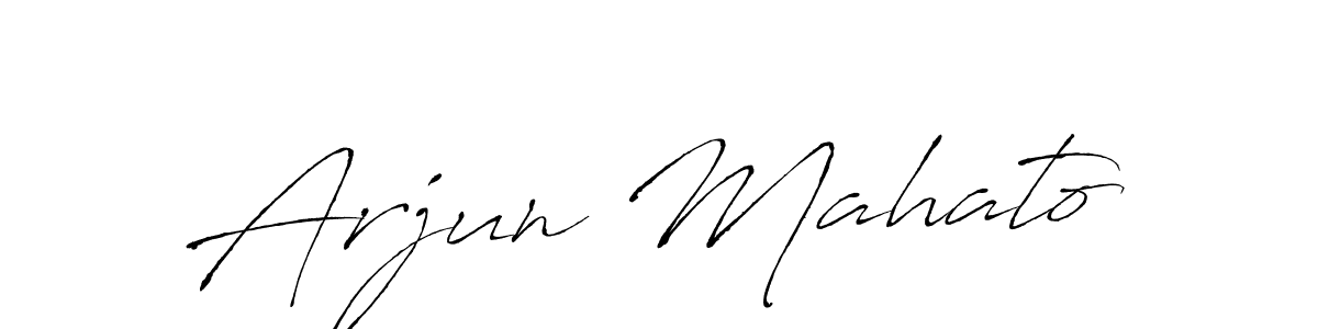 Create a beautiful signature design for name Arjun Mahato. With this signature (Antro_Vectra) fonts, you can make a handwritten signature for free. Arjun Mahato signature style 6 images and pictures png