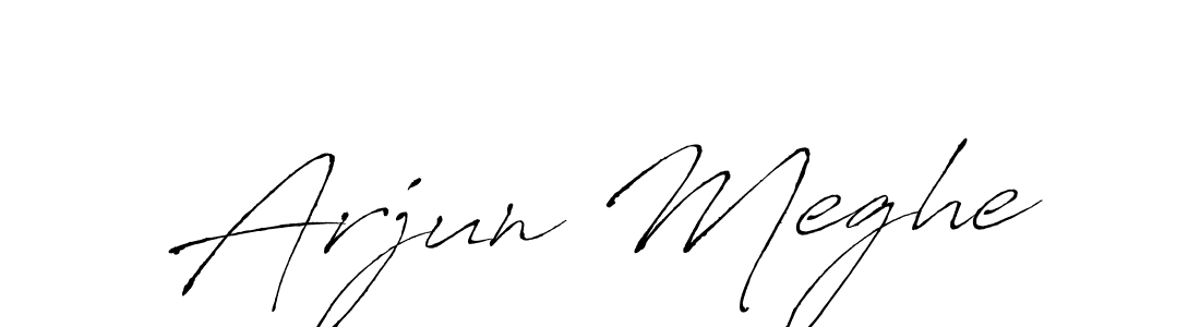 Arjun Meghe stylish signature style. Best Handwritten Sign (Antro_Vectra) for my name. Handwritten Signature Collection Ideas for my name Arjun Meghe. Arjun Meghe signature style 6 images and pictures png