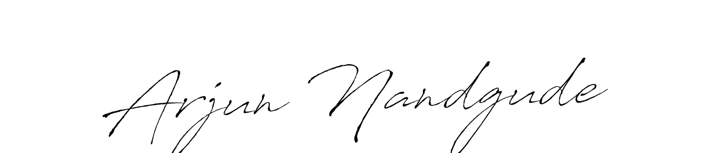 Make a beautiful signature design for name Arjun Nandgude. With this signature (Antro_Vectra) style, you can create a handwritten signature for free. Arjun Nandgude signature style 6 images and pictures png