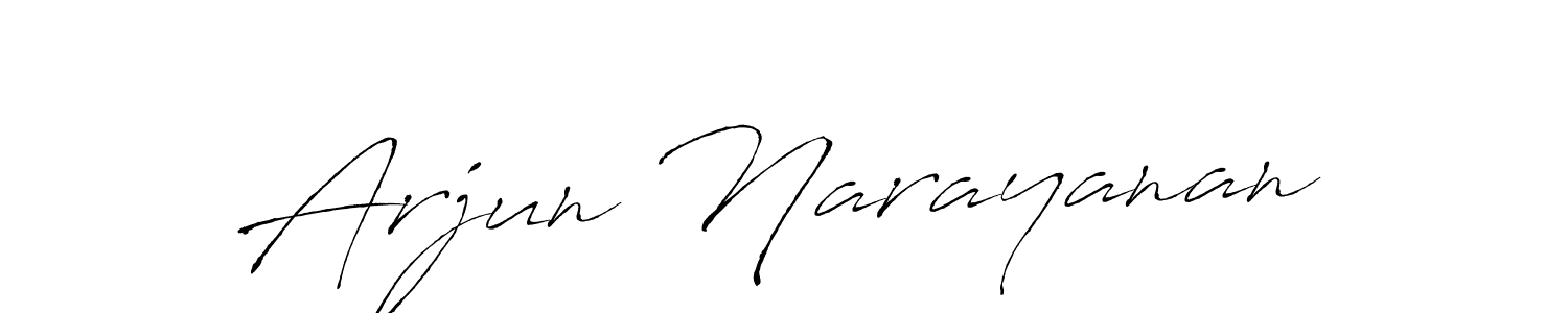 Create a beautiful signature design for name Arjun Narayanan. With this signature (Antro_Vectra) fonts, you can make a handwritten signature for free. Arjun Narayanan signature style 6 images and pictures png