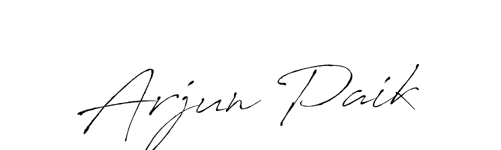 Create a beautiful signature design for name Arjun Paik. With this signature (Antro_Vectra) fonts, you can make a handwritten signature for free. Arjun Paik signature style 6 images and pictures png