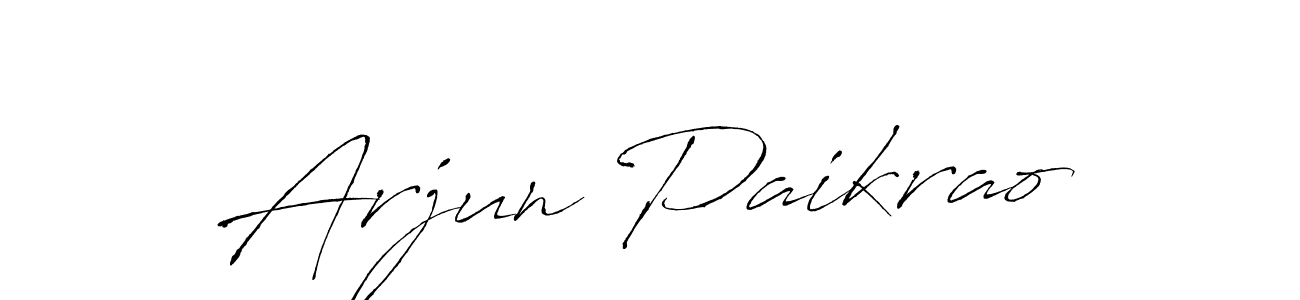 Also You can easily find your signature by using the search form. We will create Arjun Paikrao name handwritten signature images for you free of cost using Antro_Vectra sign style. Arjun Paikrao signature style 6 images and pictures png
