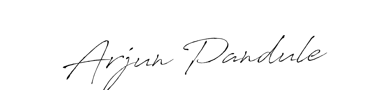 Arjun Pandule stylish signature style. Best Handwritten Sign (Antro_Vectra) for my name. Handwritten Signature Collection Ideas for my name Arjun Pandule. Arjun Pandule signature style 6 images and pictures png