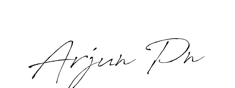 How to make Arjun Pn name signature. Use Antro_Vectra style for creating short signs online. This is the latest handwritten sign. Arjun Pn signature style 6 images and pictures png