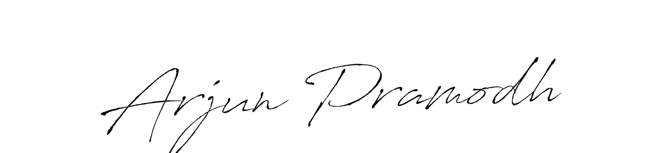 Also You can easily find your signature by using the search form. We will create Arjun Pramodh name handwritten signature images for you free of cost using Antro_Vectra sign style. Arjun Pramodh signature style 6 images and pictures png