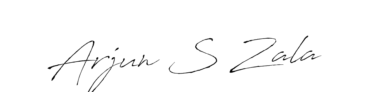 Arjun S Zala stylish signature style. Best Handwritten Sign (Antro_Vectra) for my name. Handwritten Signature Collection Ideas for my name Arjun S Zala. Arjun S Zala signature style 6 images and pictures png