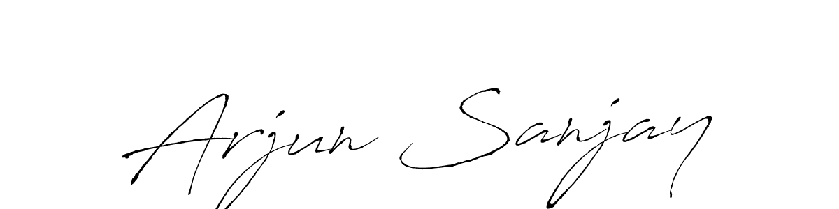 Arjun Sanjay stylish signature style. Best Handwritten Sign (Antro_Vectra) for my name. Handwritten Signature Collection Ideas for my name Arjun Sanjay. Arjun Sanjay signature style 6 images and pictures png