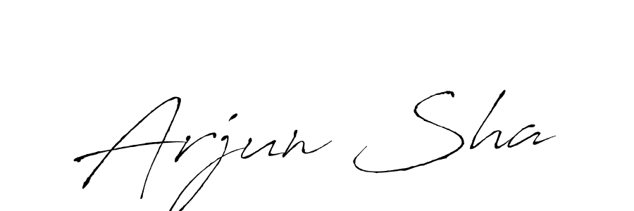 Make a beautiful signature design for name Arjun Sha. With this signature (Antro_Vectra) style, you can create a handwritten signature for free. Arjun Sha signature style 6 images and pictures png