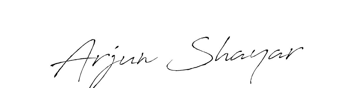 Design your own signature with our free online signature maker. With this signature software, you can create a handwritten (Antro_Vectra) signature for name Arjun Shayar. Arjun Shayar signature style 6 images and pictures png