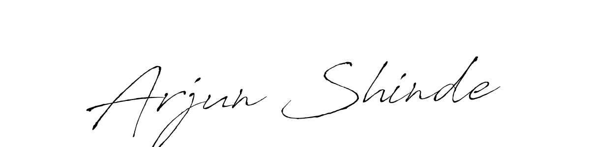 How to make Arjun Shinde name signature. Use Antro_Vectra style for creating short signs online. This is the latest handwritten sign. Arjun Shinde signature style 6 images and pictures png