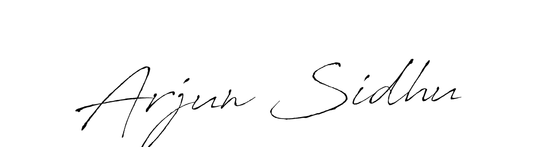 How to make Arjun Sidhu name signature. Use Antro_Vectra style for creating short signs online. This is the latest handwritten sign. Arjun Sidhu signature style 6 images and pictures png