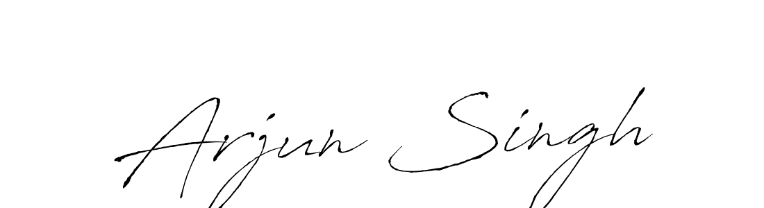 Design your own signature with our free online signature maker. With this signature software, you can create a handwritten (Antro_Vectra) signature for name Arjun Singh. Arjun Singh signature style 6 images and pictures png