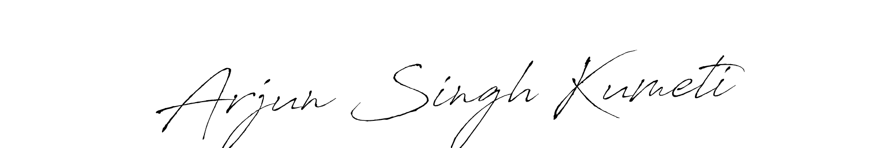 Make a short Arjun Singh Kumeti signature style. Manage your documents anywhere anytime using Antro_Vectra. Create and add eSignatures, submit forms, share and send files easily. Arjun Singh Kumeti signature style 6 images and pictures png