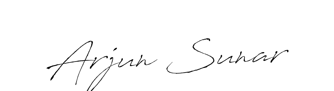 Here are the top 10 professional signature styles for the name Arjun Sunar. These are the best autograph styles you can use for your name. Arjun Sunar signature style 6 images and pictures png
