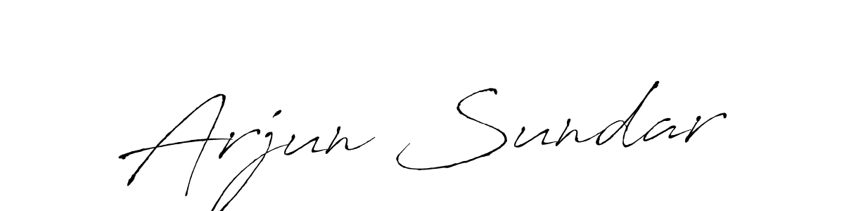 Arjun Sundar stylish signature style. Best Handwritten Sign (Antro_Vectra) for my name. Handwritten Signature Collection Ideas for my name Arjun Sundar. Arjun Sundar signature style 6 images and pictures png