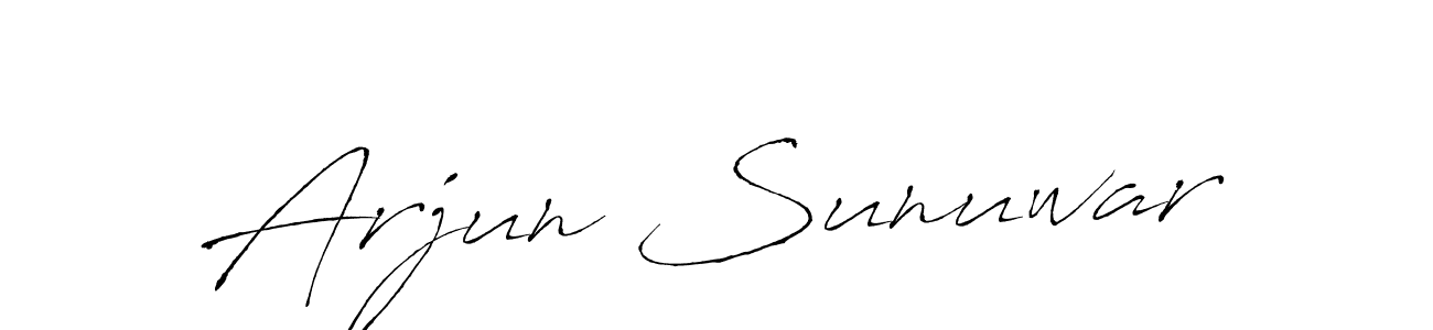 Make a beautiful signature design for name Arjun Sunuwar. Use this online signature maker to create a handwritten signature for free. Arjun Sunuwar signature style 6 images and pictures png