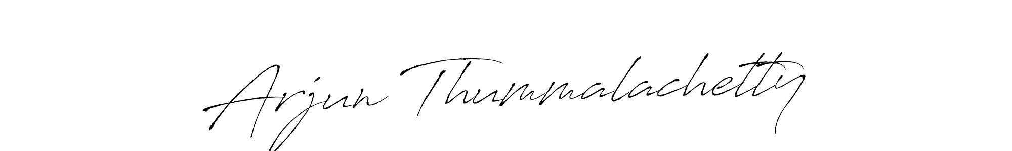 Design your own signature with our free online signature maker. With this signature software, you can create a handwritten (Antro_Vectra) signature for name Arjun Thummalachetty. Arjun Thummalachetty signature style 6 images and pictures png