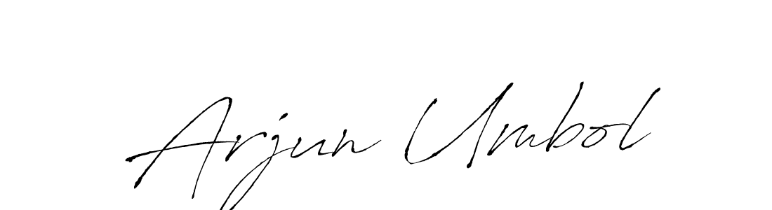 The best way (Antro_Vectra) to make a short signature is to pick only two or three words in your name. The name Arjun Umbol include a total of six letters. For converting this name. Arjun Umbol signature style 6 images and pictures png