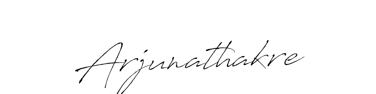 Arjunathakre stylish signature style. Best Handwritten Sign (Antro_Vectra) for my name. Handwritten Signature Collection Ideas for my name Arjunathakre. Arjunathakre signature style 6 images and pictures png