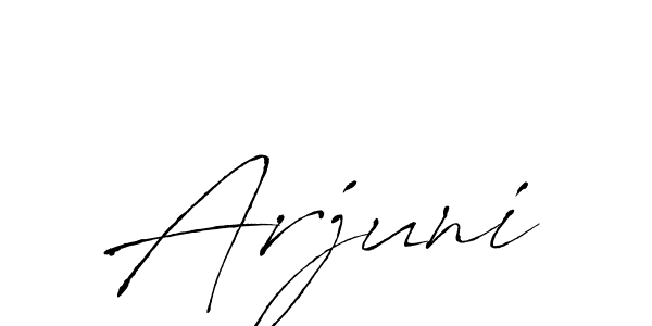 Create a beautiful signature design for name Arjuni. With this signature (Antro_Vectra) fonts, you can make a handwritten signature for free. Arjuni signature style 6 images and pictures png