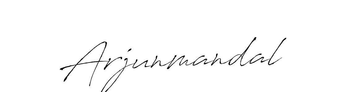 Make a beautiful signature design for name Arjunmandal. With this signature (Antro_Vectra) style, you can create a handwritten signature for free. Arjunmandal signature style 6 images and pictures png