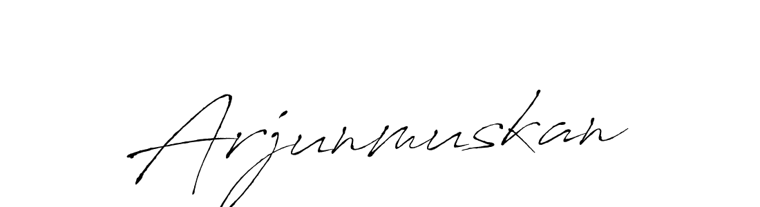 Create a beautiful signature design for name Arjunmuskan. With this signature (Antro_Vectra) fonts, you can make a handwritten signature for free. Arjunmuskan signature style 6 images and pictures png