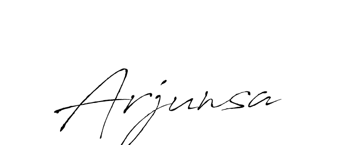 Create a beautiful signature design for name Arjunsa. With this signature (Antro_Vectra) fonts, you can make a handwritten signature for free. Arjunsa signature style 6 images and pictures png