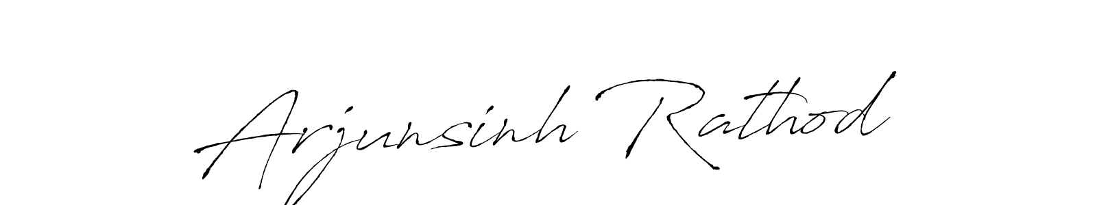 Arjunsinh Rathod stylish signature style. Best Handwritten Sign (Antro_Vectra) for my name. Handwritten Signature Collection Ideas for my name Arjunsinh Rathod. Arjunsinh Rathod signature style 6 images and pictures png