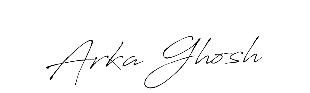 Create a beautiful signature design for name Arka Ghosh. With this signature (Antro_Vectra) fonts, you can make a handwritten signature for free. Arka Ghosh signature style 6 images and pictures png